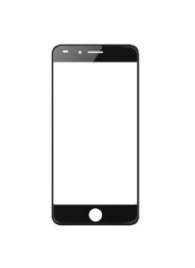 Replacement Front Glass For I Kall K2 Black By - Maxbhi.com