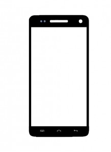 Replacement Front Glass For Blu Studio 5.0 C Hd Black By - Maxbhi.com