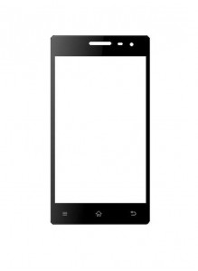 Replacement Front Glass For Karbonn A12 Plus Black By - Maxbhi.com