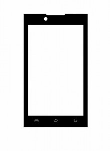 Replacement Front Glass For Lava Iris 400s Black By - Maxbhi.com