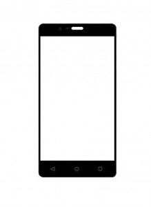 Replacement Front Glass For Nokia Z2 Plus Gold By - Maxbhi.com
