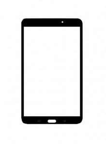 Replacement Front Glass For Samsung Galaxy Tab 4 8.0 Black By - Maxbhi.com