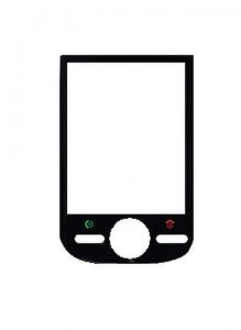 Replacement Front Glass For Motorola A1600 White By - Maxbhi.com