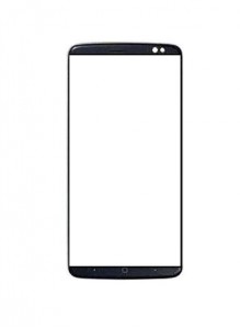 Replacement Front Glass For Zte Axon 9 Black By - Maxbhi.com