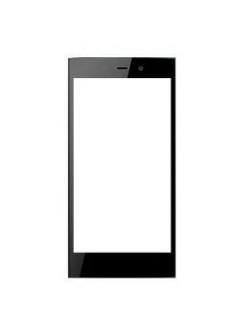 Replacement Front Glass For Iuni U2 Black By - Maxbhi.com