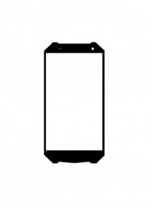 Replacement Front Glass For Blu Tank Xtreme 5.0 Black By - Maxbhi.com