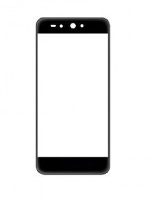 Replacement Front Glass For Blu Advance A5 Plus Black By - Maxbhi.com
