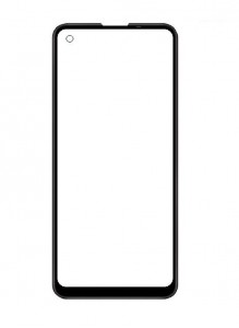 Replacement Front Glass For Lg K51s Black By - Maxbhi Com