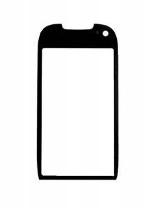 Replacement Front Glass For Nokia C7 Black By - Maxbhi.com