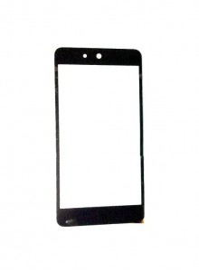 Replacement Front Glass For Micromax Canvas Juice 3 Q392 Black By - Maxbhi.com