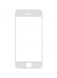 Replacement Front Glass For Apple Iphone 16gb White By - Maxbhi.com