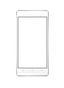 Replacement Front Glass For Xolo A1010 White By - Maxbhi.com