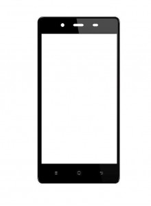 Replacement Front Glass For Videocon Infinium Z55 Krypton Black By - Maxbhi.com