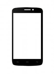 Replacement Front Glass For Celkon Campus Q405 Black By - Maxbhi.com