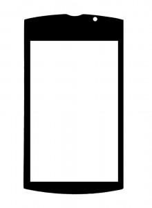 Replacement Front Glass For Sony Ericsson Vivaz Pro U8i White By - Maxbhi.com