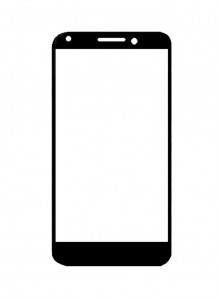 Replacement Front Glass For Intex Aqua Strong 5.1 Black By - Maxbhi.com