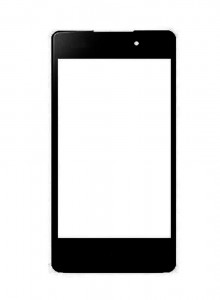Replacement Front Glass For Oppo Joy Black By - Maxbhi.com