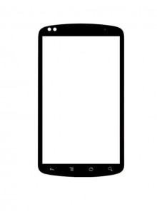 Replacement Front Glass For Htc Google Nexus One Black By - Maxbhi.com
