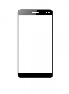Replacement Front Glass For Karbonn Quattro L45 Ips Black By - Maxbhi.com