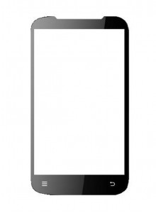 Replacement Front Glass For Karbonn Kt81 Black By - Maxbhi.com