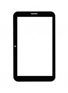 Replacement Front Glass For Croma Crxt1134 Black By - Maxbhi.com