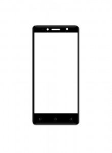 Replacement Front Glass For Hitech Air A9 Black By - Maxbhi.com