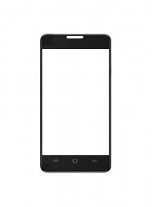 Replacement Front Glass For Itel It1410 Black By - Maxbhi.com