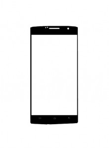 Replacement Front Glass For Vox Mobile Kick K8 Black By - Maxbhi.com
