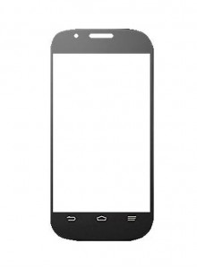 Replacement Front Glass For Zte Blade Q Black By - Maxbhi.com