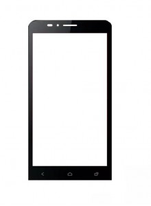 Replacement Front Glass For Zen Ultrafone Powermax 1 Black By - Maxbhi.com