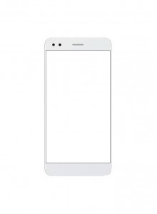 Replacement Front Glass For Huawei Y6 Pro 2017 White By - Maxbhi.com
