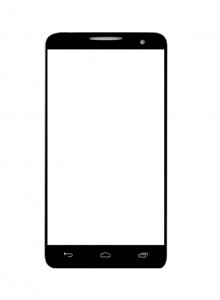 Replacement Front Glass For Alcatel One Touch Xpop Blue By - Maxbhi.com