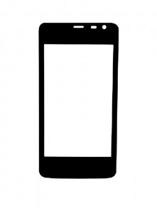Replacement Front Glass For Tecno Y4 Black By - Maxbhi.com