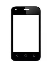 Replacement Front Glass For Panasonic Love T10 Black By - Maxbhi.com