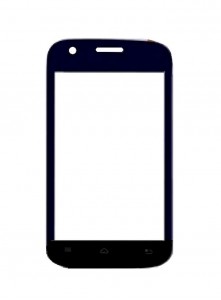 Replacement Front Glass For Celkon A58 Black By - Maxbhi.com