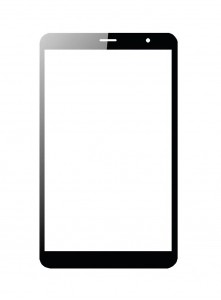 Replacement Front Glass For Allview Viva 803g Black By - Maxbhi Com