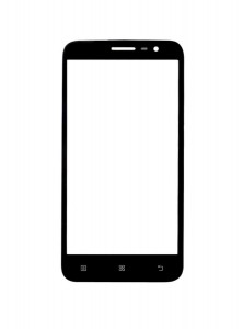 Replacement Front Glass For Lenovo Golden Warrior A8 A808t Black By - Maxbhi.com