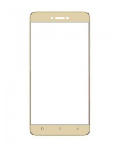 Replacement Front Glass For Qmobile Noir Z12 Gold By - Maxbhi.com