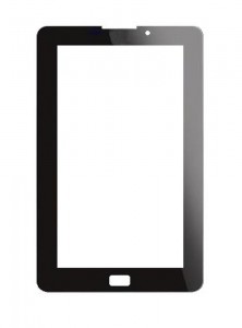 Replacement Front Glass For Hcl Me V1 Black By - Maxbhi.com