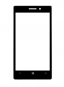 Replacement Front Glass For Nokia Lumia 935 Black By - Maxbhi.com