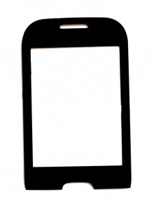 Replacement Front Glass For Samsung S3770 Black By - Maxbhi.com