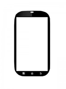 Replacement Front Glass For Motorola Bravo Mb520 White By - Maxbhi.com