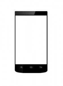 Replacement Front Glass For Celkon Campus A418 Black By - Maxbhi.com