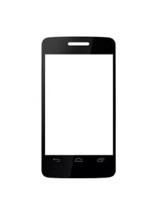 Replacement Front Glass For Vodafone Smart Mini Black By - Maxbhi.com
