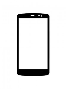 Replacement Front Glass For Kazam Trooper 455 Black By - Maxbhi.com
