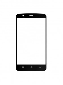 Replacement Front Glass For Cheers Smart 35 Black By - Maxbhi.com