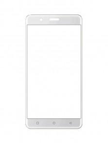 Replacement Front Glass For Clout X418 Zest Black By - Maxbhi.com