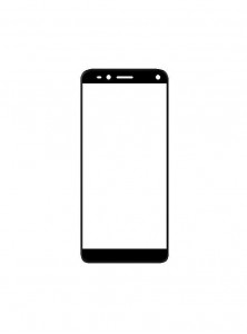 Replacement Front Glass For Blu Grand M3 Black By - Maxbhi.com