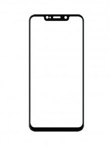 Replacement Front Glass For Tecno Pouvoir 3 Black By - Maxbhi Com