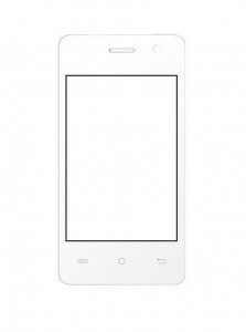 Replacement Front Glass For Intex Aqua V2 White By - Maxbhi.com
